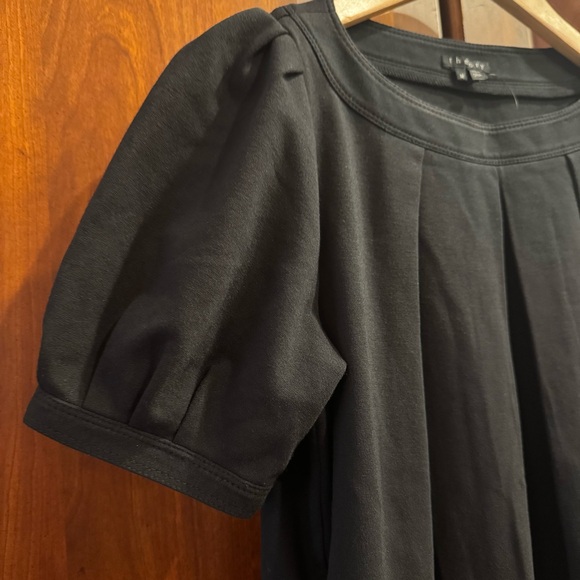 NWT Theory Black Becca Pleated Shift Dress  Size M - Picture 7 of 11